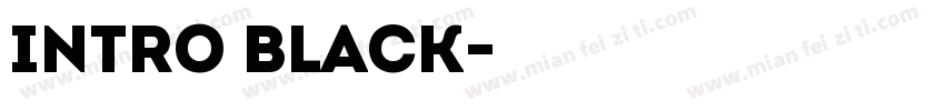 intro black字体转换